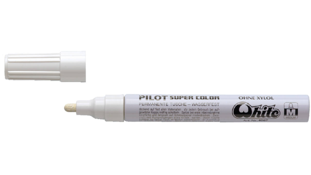 Viltstift PILOT Super Color lakmarker medium wit