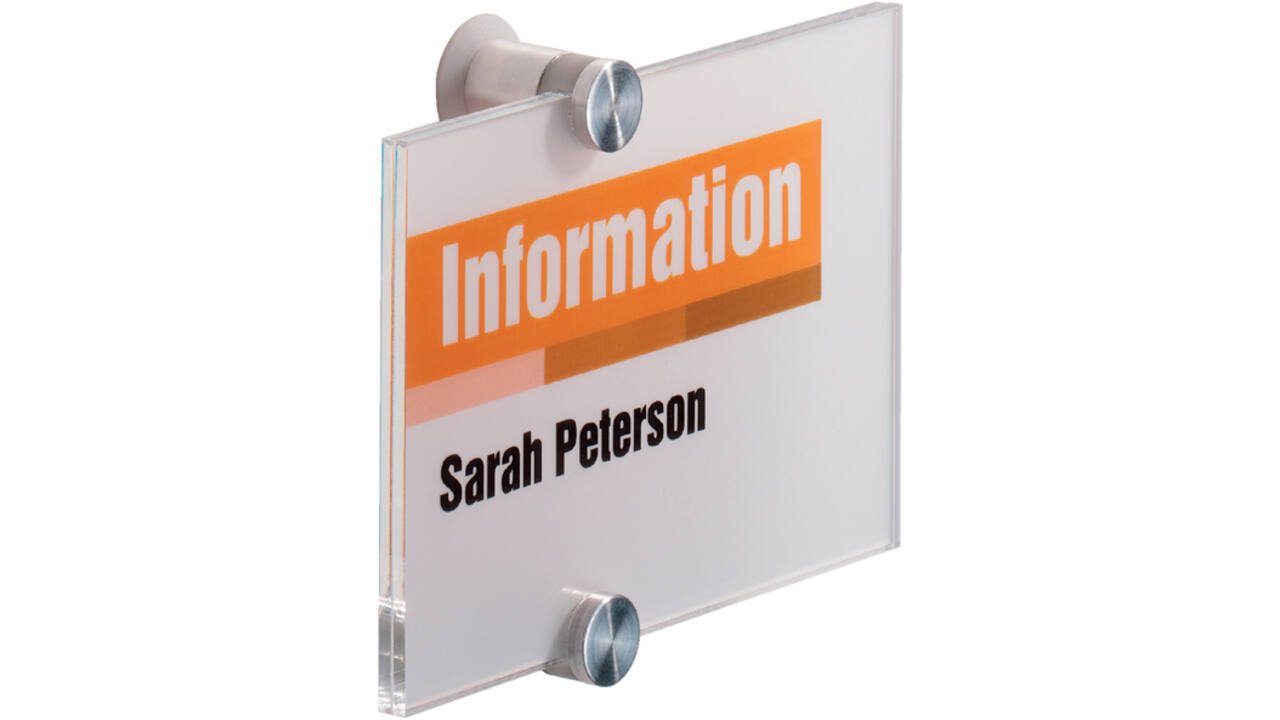 Deurbordje Durable crystal sign 4821 148x105mm