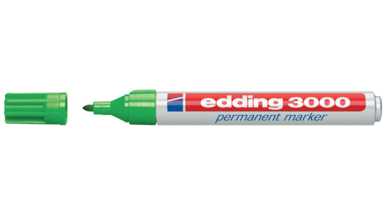 Viltstift edding 3000 rond 1.5-3mm lichtgroen