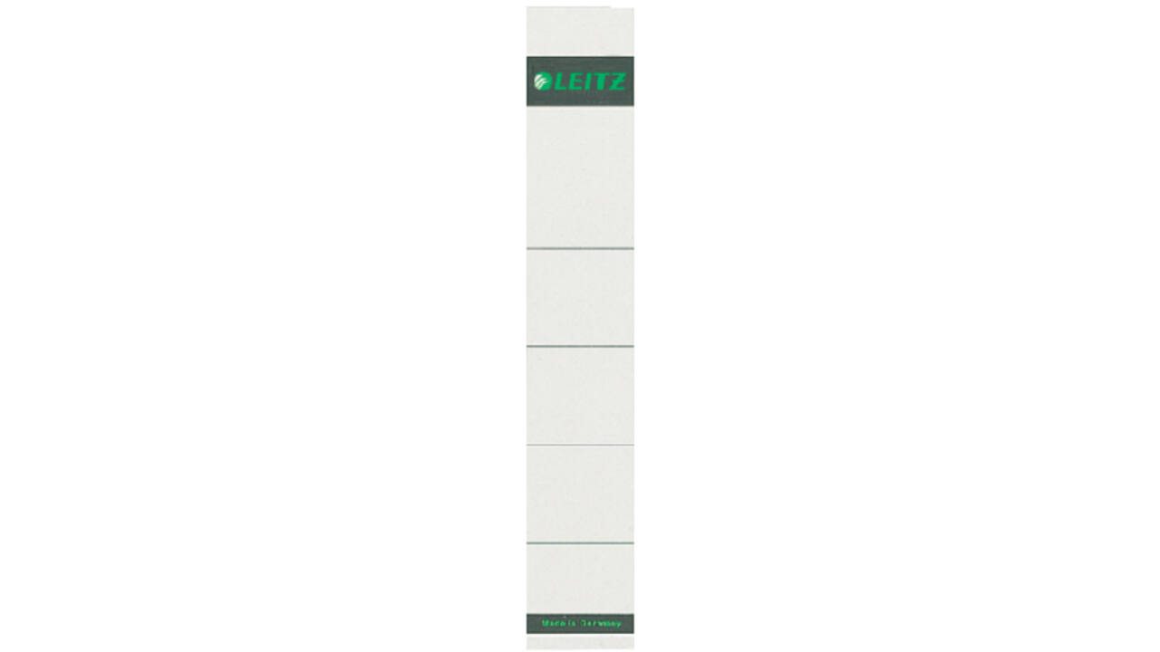 Rug-insteekkaart Leitz smal 32x191mm grijs