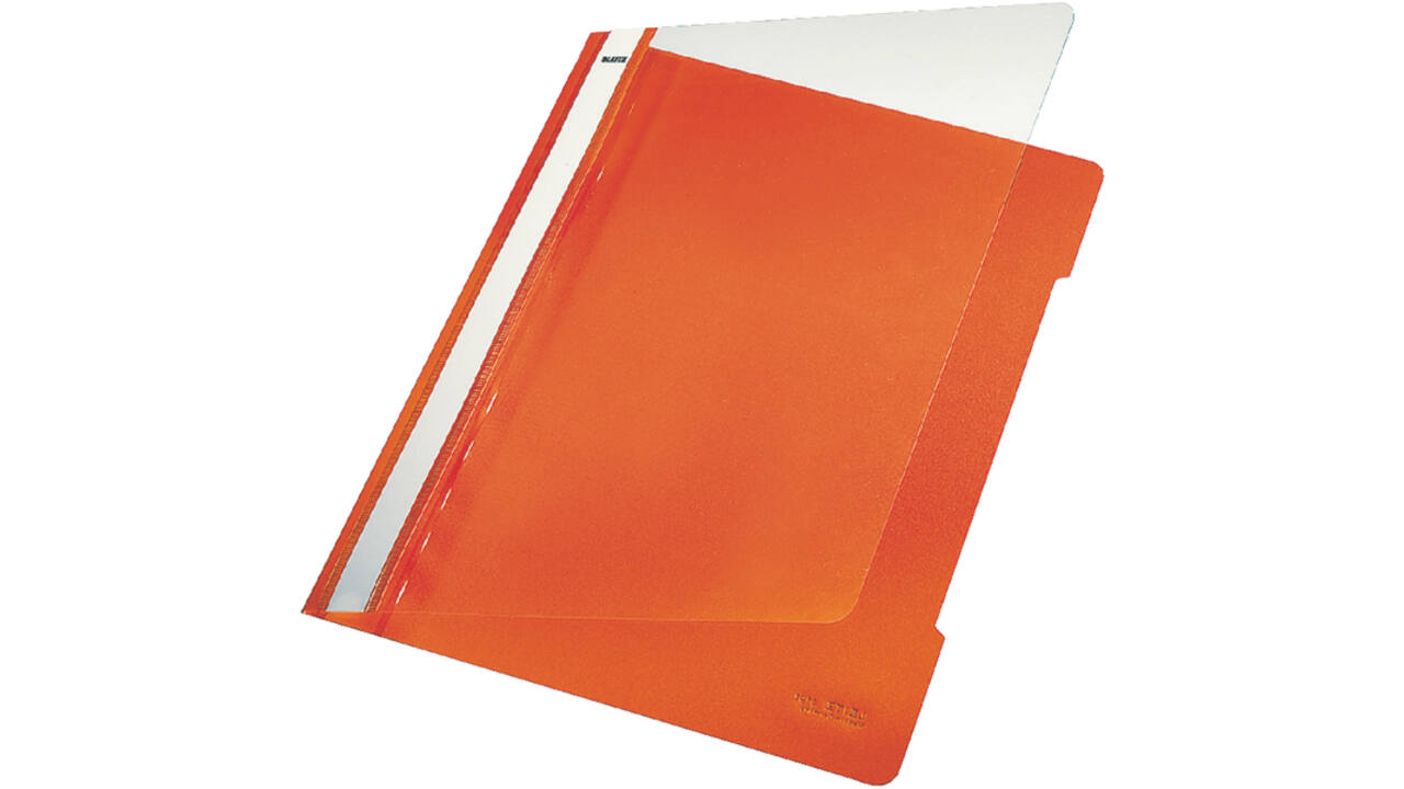Snelhechter Leitz Standaard A4 gerecycled PP oranje