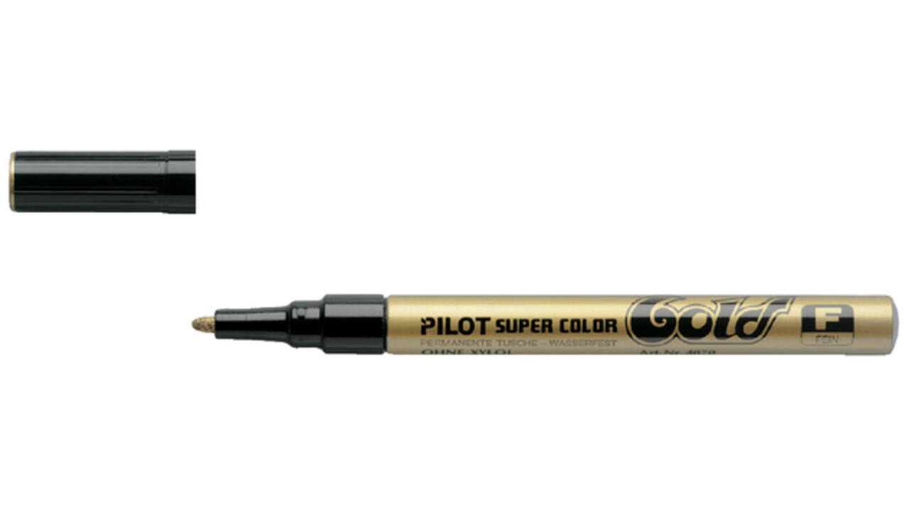 Viltstift PILOT Super Color lakmarker fijn goud