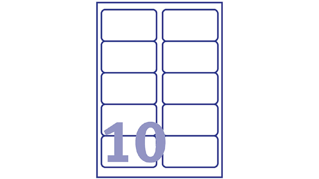 Etiket Avery J8173-10 99.1x57mm wit 100stuks
