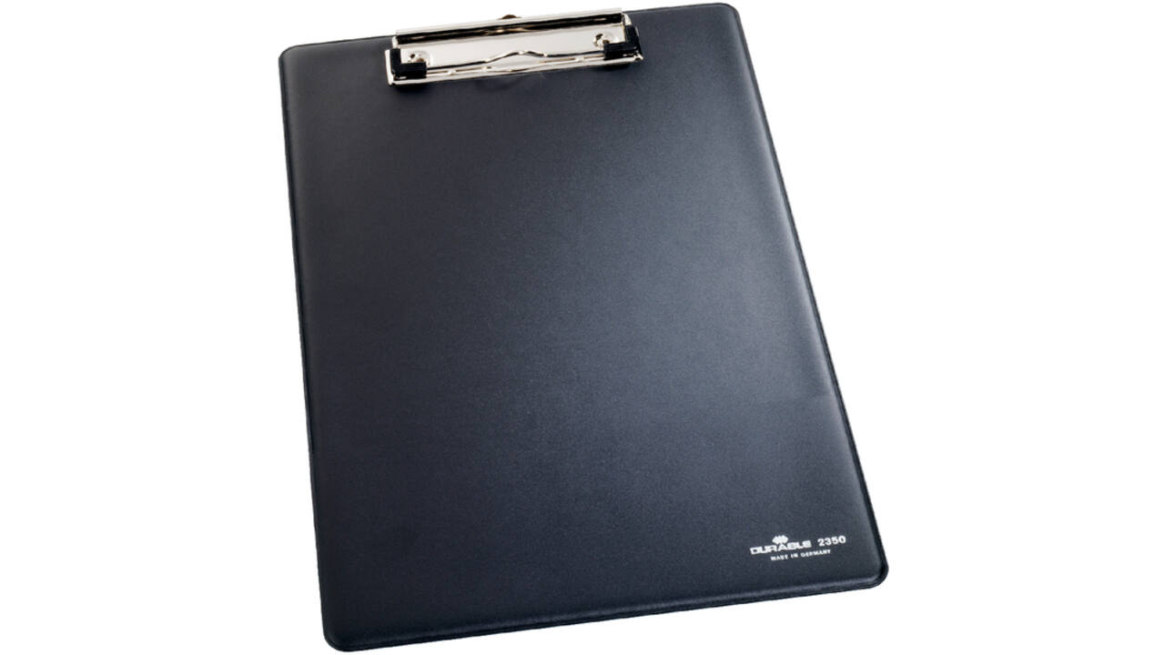 Klembord Durable 2350 A4 met kopklem zwart