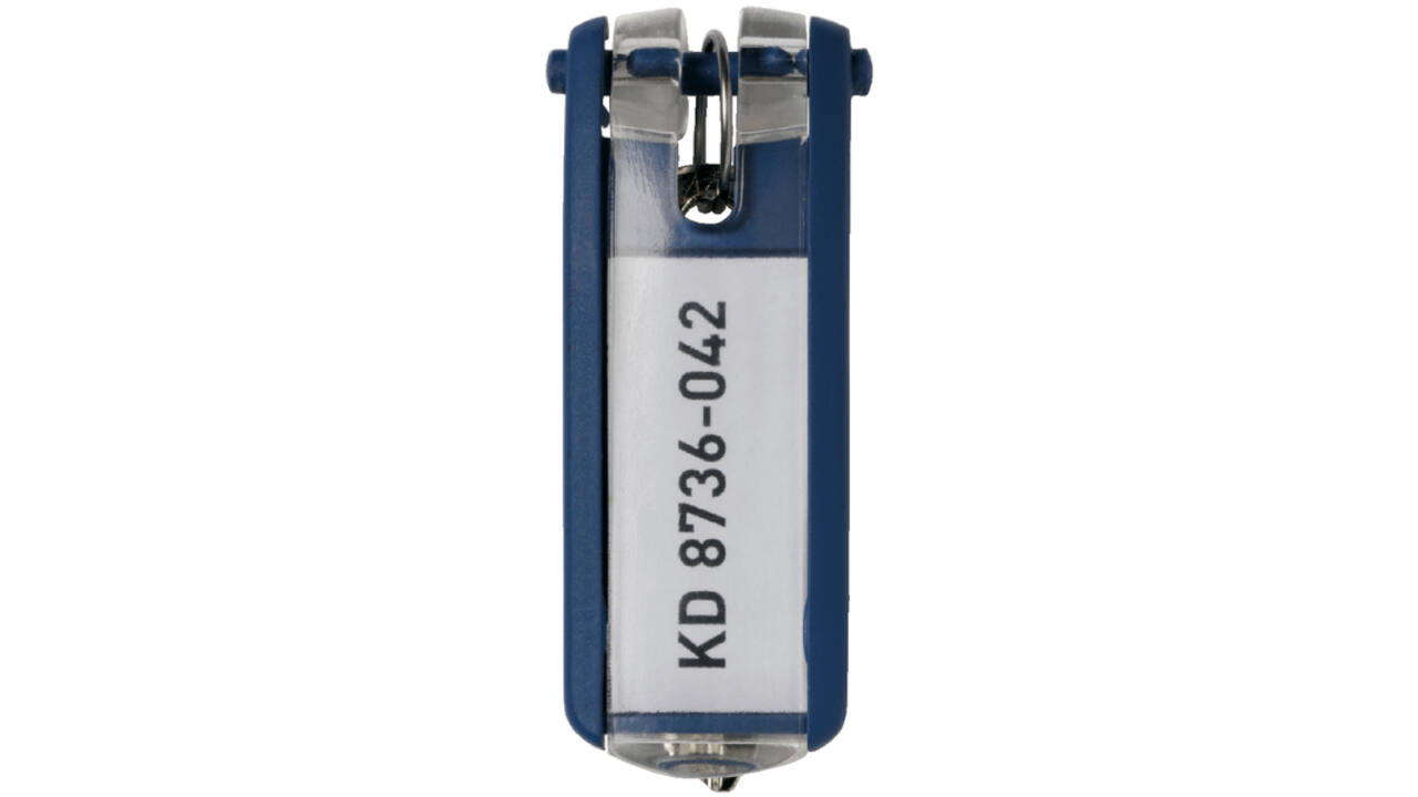 Sleutellabel Durable 1957 met ring blauw