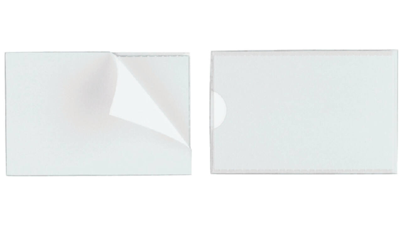 Etikethouder Durable pocketfix 57x90mm zelfklevend