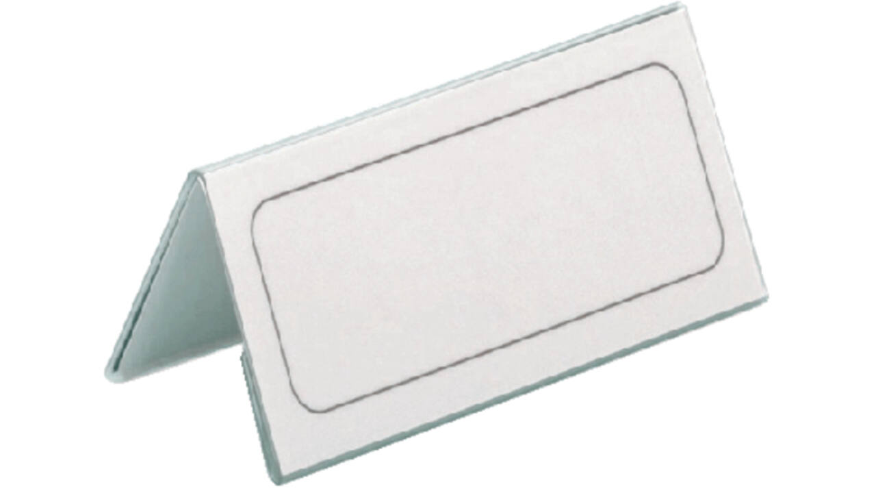 Tafelnaambord Durable 8052 61x210mm transparant