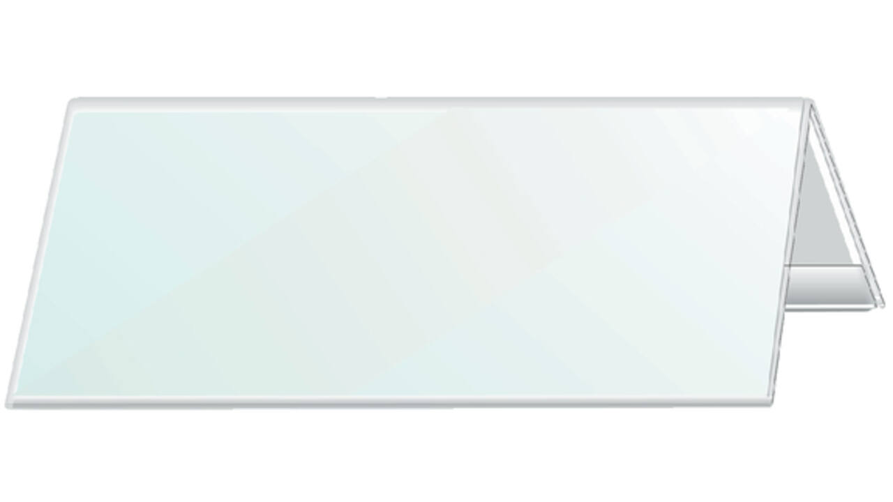 Tafelnaambord Durable 8053 105x297mm transparant