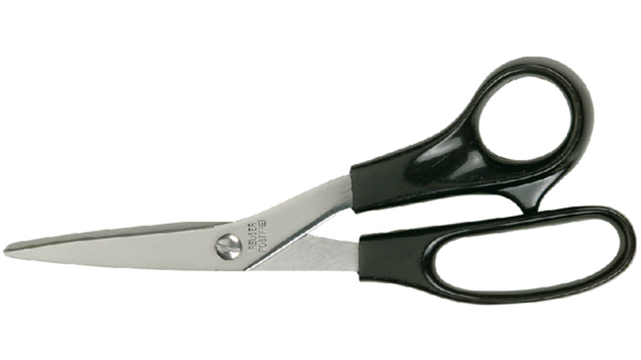 Schaar Quantore 190mm +plastic handvat zwart