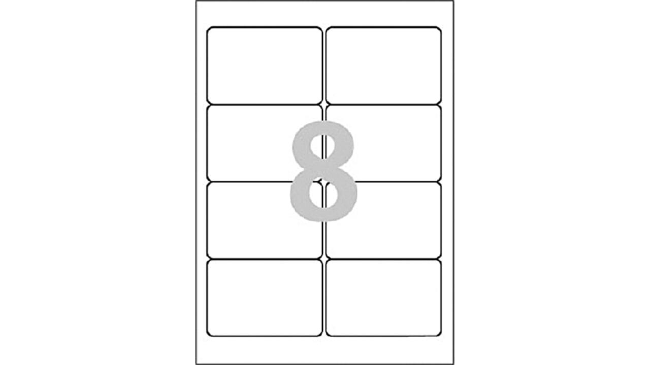 Etiket Avery L4745REV-25 96x63.5mm afneembaar wit 200stuks