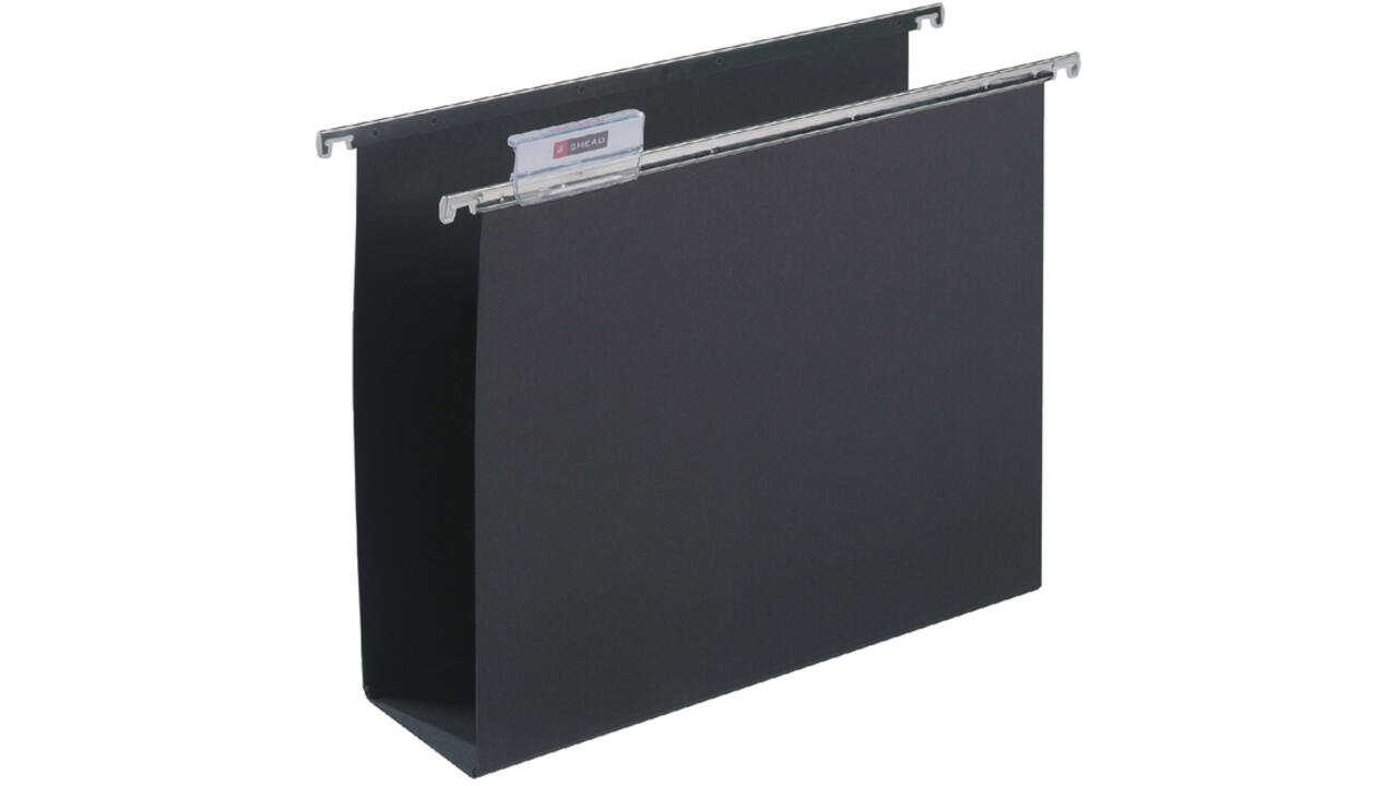 Hangmap Djois Alzicht A4 frontaal U-bodem 80mm zwart