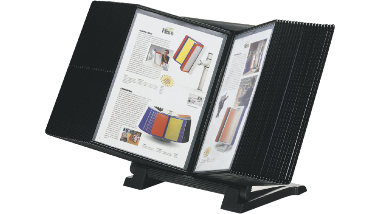 Infomanager Djois Flex-O-Frame basis met 10-tassen antraciet/blauw