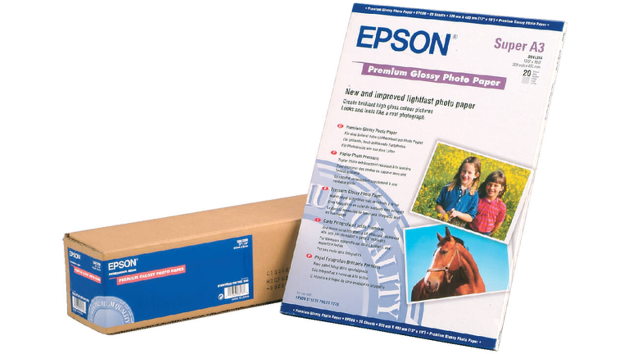 Inkjetpapier Epson S041315 A3 Premium glans 20vel