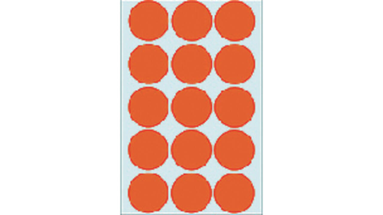 Etiket HERMA 2272 rond 32mm rood 480stuks