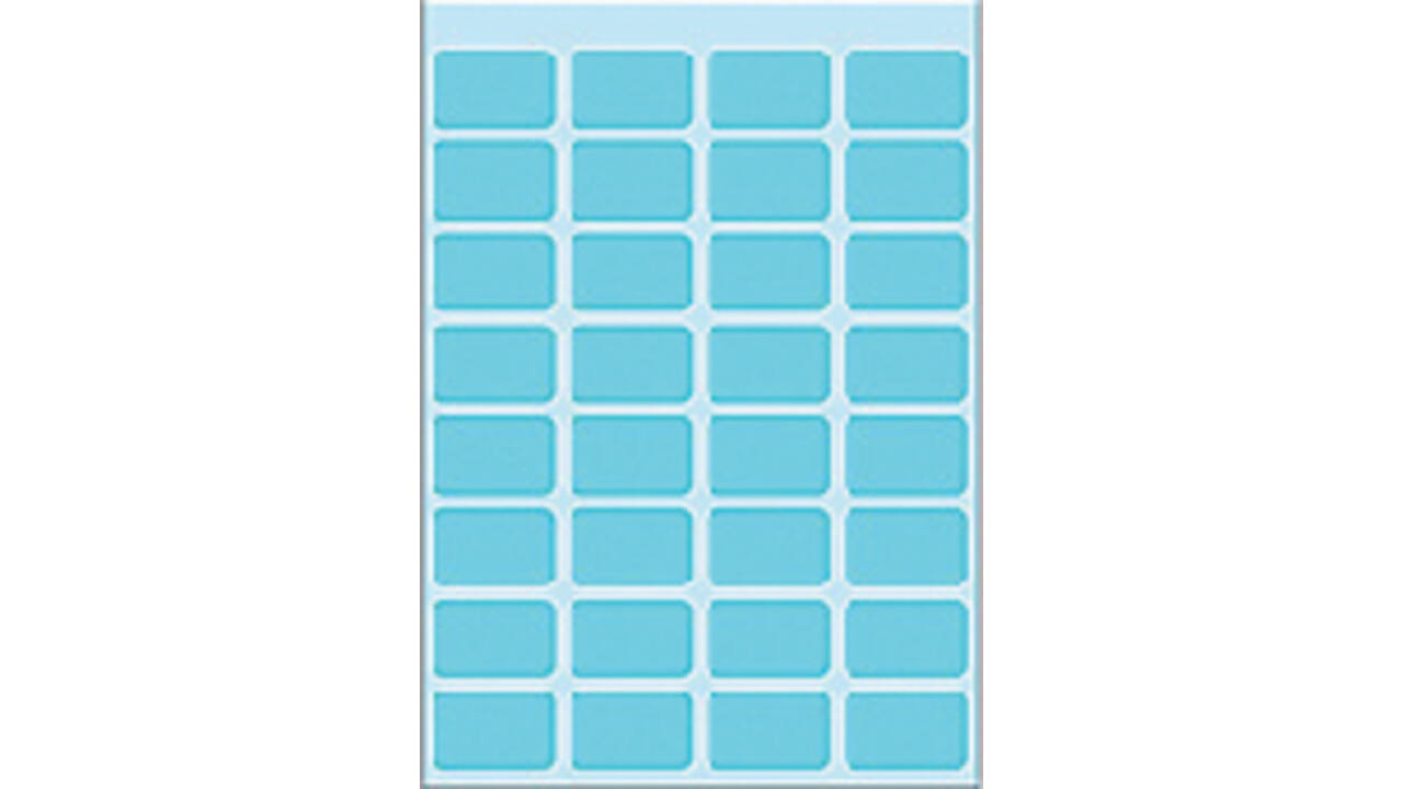 Etiket HERMA 3643 12x19mm blauw 160stuks