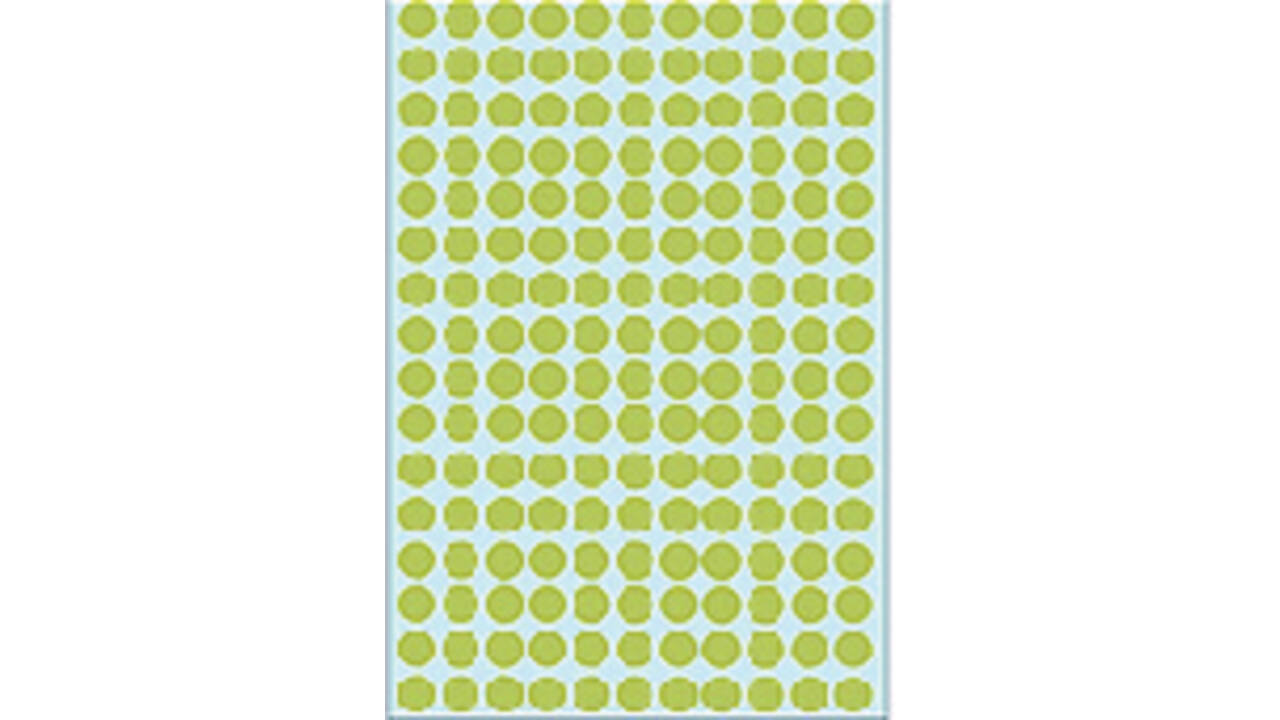 Etiket HERMA 2215 rond 8mm groen 5632stuks