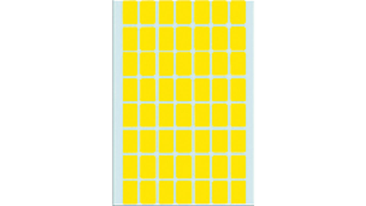 Etiket HERMA 2341 12x18mm geel 1792stuks