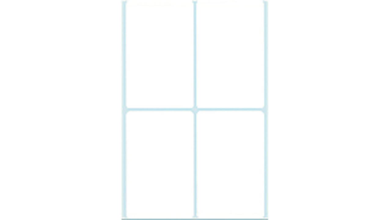 Etiket HERMA 2490 52x82mm wit 128 stuks