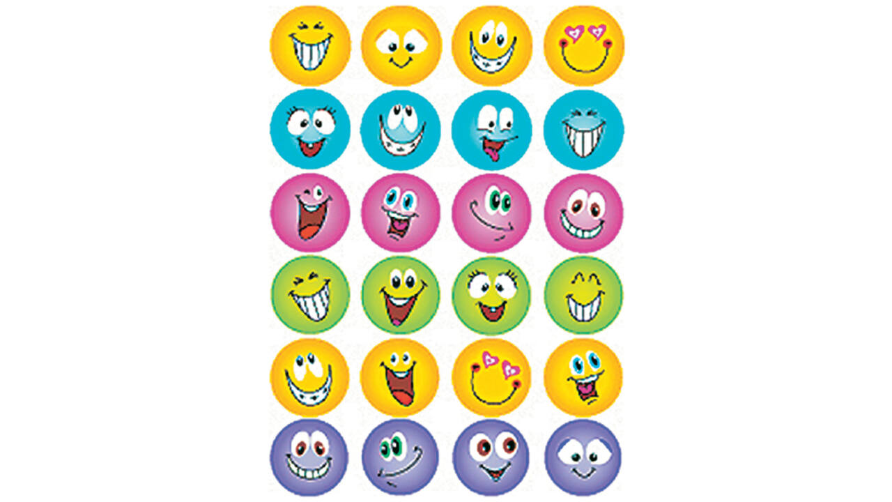 Etiket HERMA 6818 smiley glitter folie