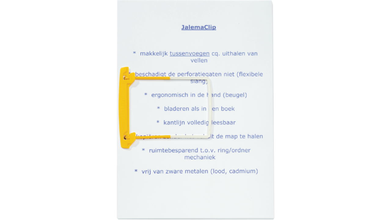 Bundelmechaniek Djois JalemaClip geel 10 stuks