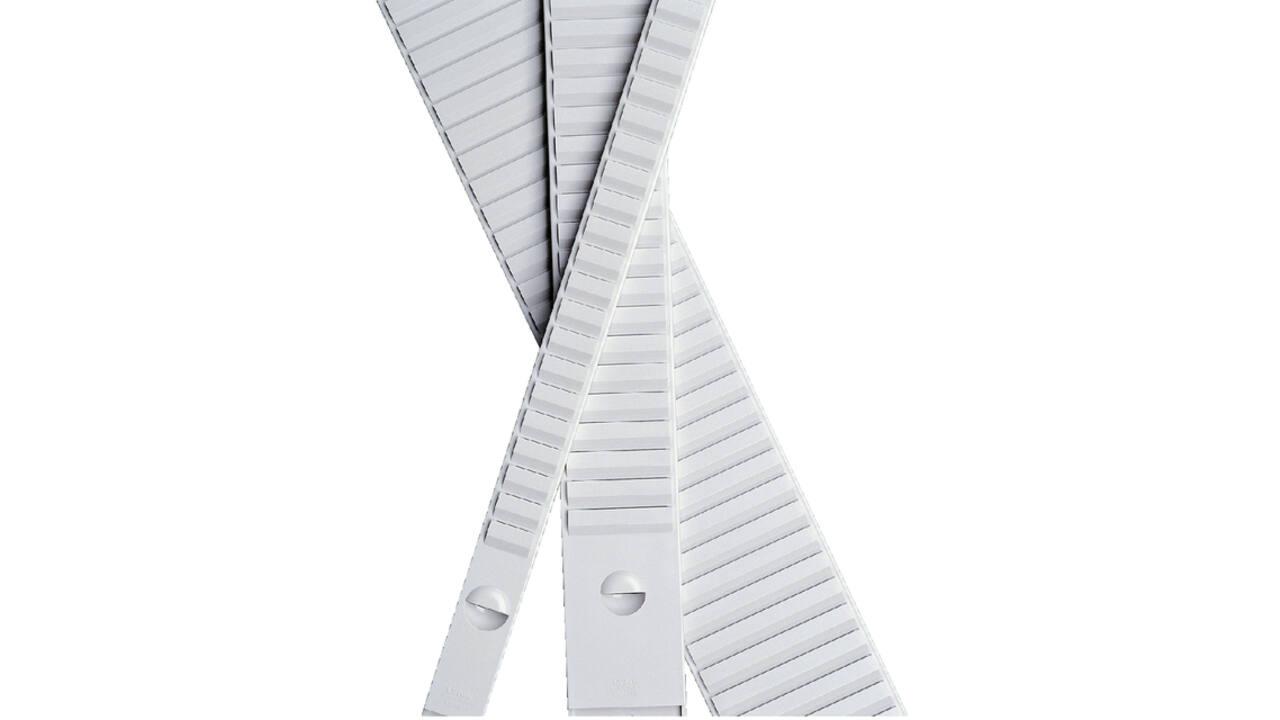 Planbordelement Djois formaat 3 77mm 50 sleuven 3 st. Grijs
