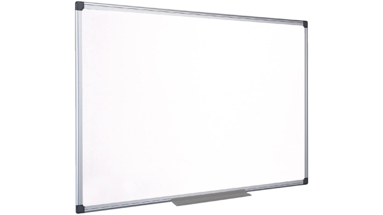 Whiteboard Quantore 90x120cm magnetisch gelakt staal