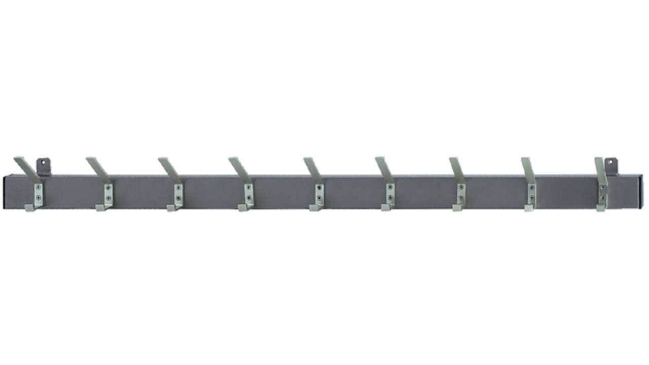 Kapstok wand VepaBins met 9 dubbele haken