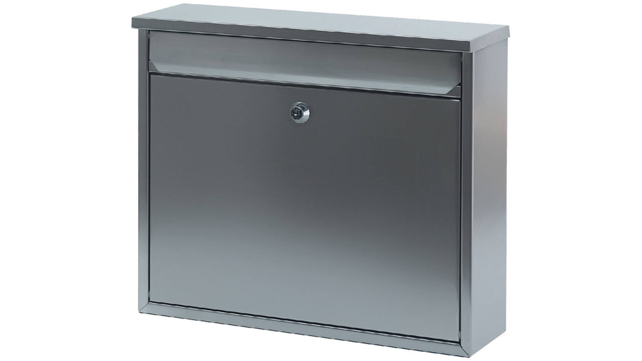 Wandbrievenbus mat RVS 36x10x31cm