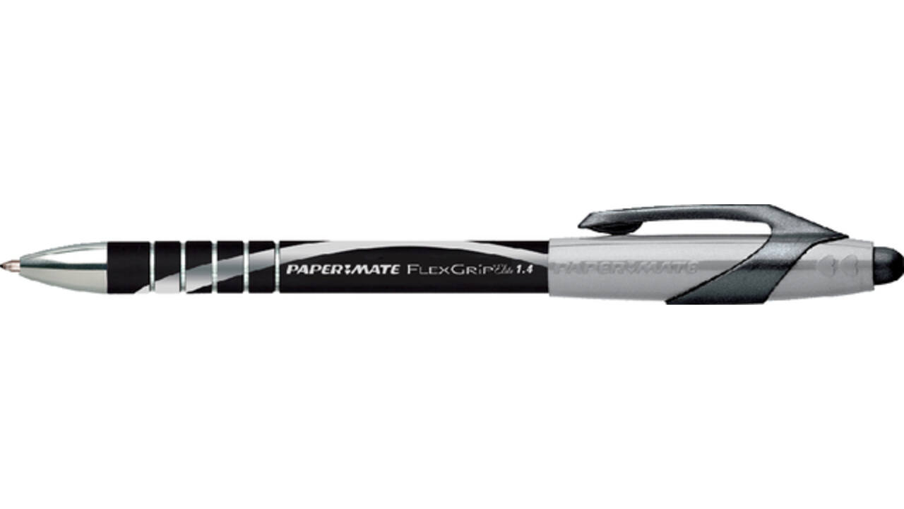 Balpen Paper Mate Flexgrip Elite breed zwart