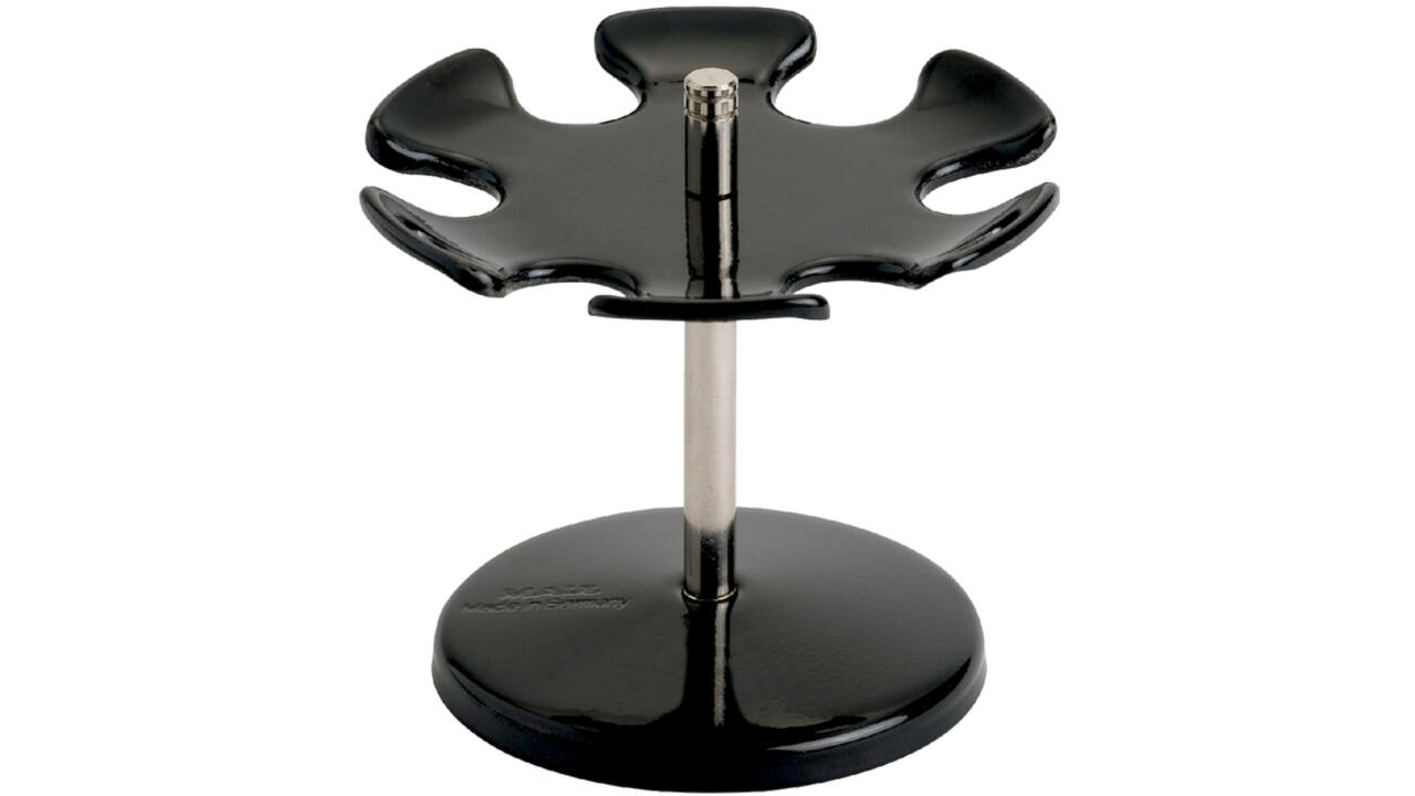 Stempelhanger MAUL rond 6-delig metaal Ø8.5cm zwart