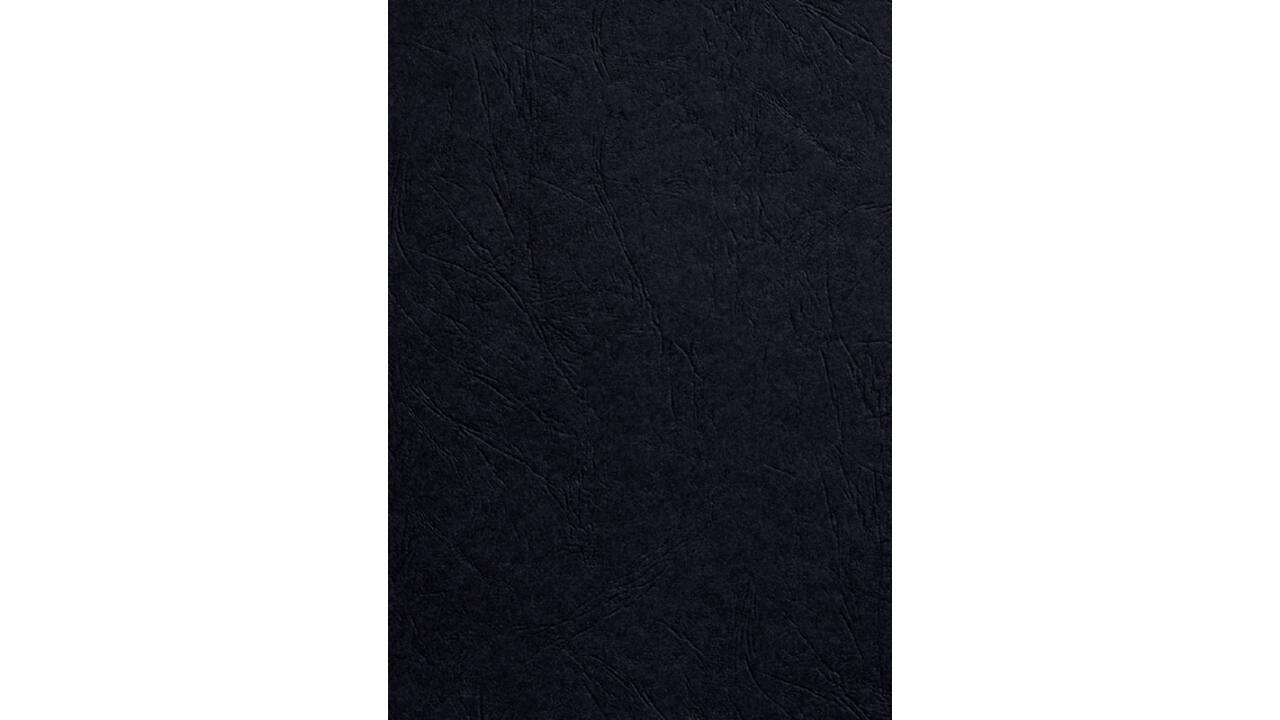 Voorblad Fellowes A4 lederlook zwart 100stuks