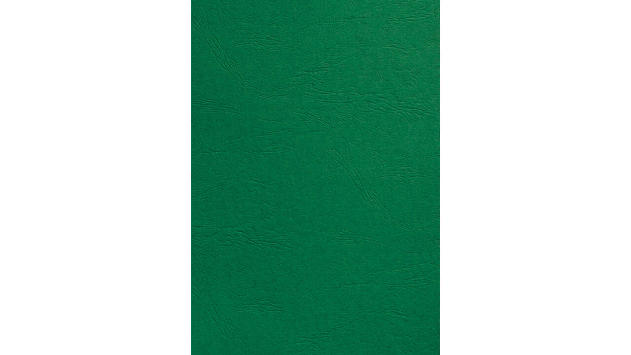 Voorblad GBC A4 lederlook groen 100stuks