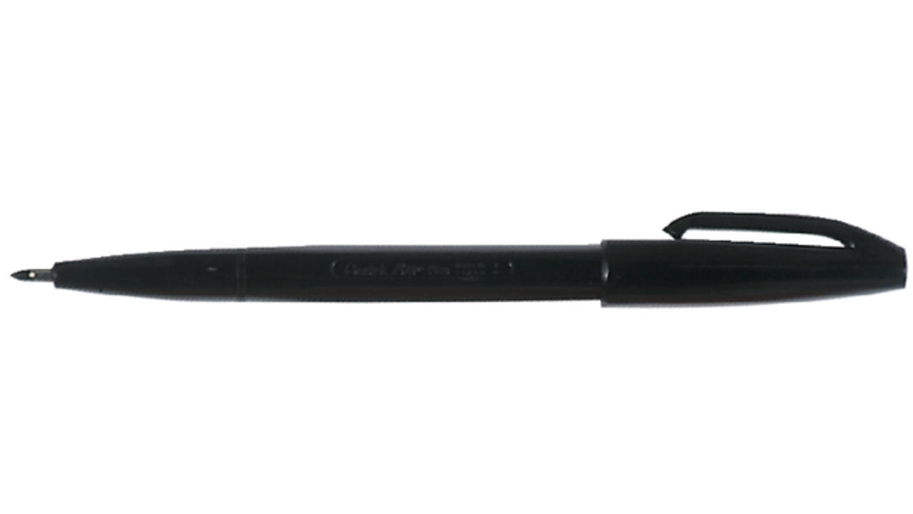 Fineliner Pentel Signpen S520 medium zwart