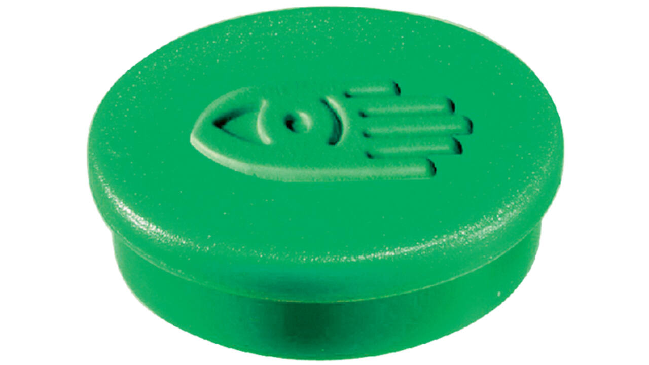 Magneet Legamaster 35mm super 2500gr groen 2stuks
