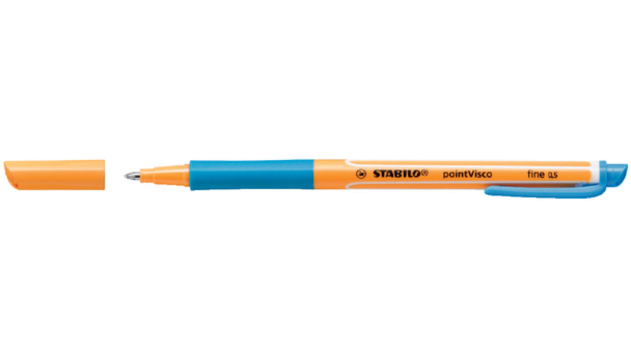 Rollerpen STABILO PointVisco 1099/51 fijn azuurblauw