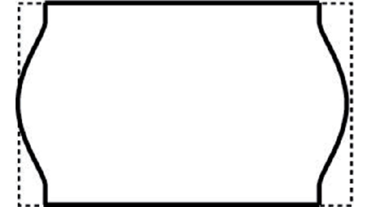 Prijsetiket 16x26mm Open-Data S14/Sato Judo afneembaar wit