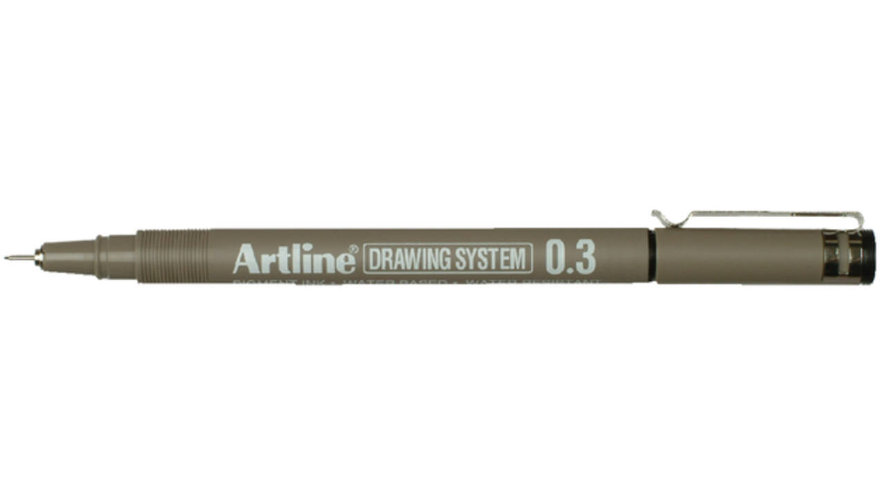 Fineliner Artline technisch 0.3mm zwart