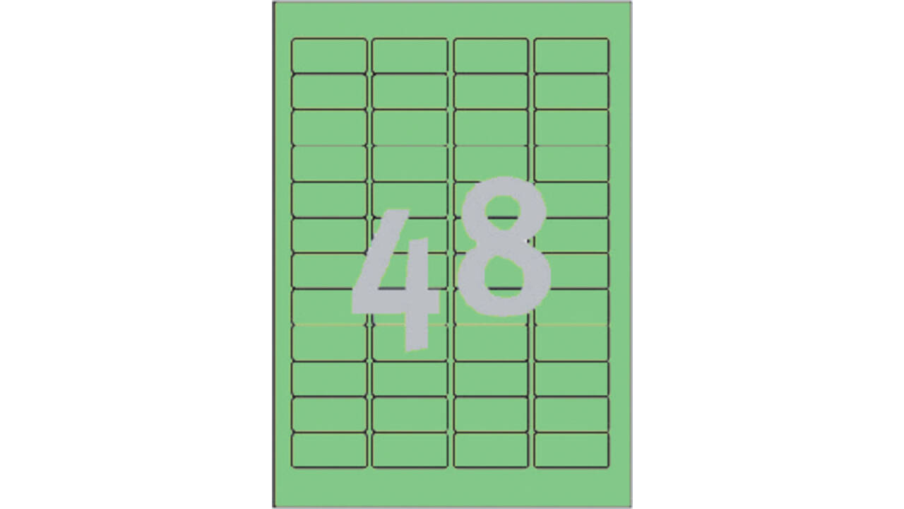 Etiket Avery Zweckform L6040-20 45.7x21.2mm groen 960stuks