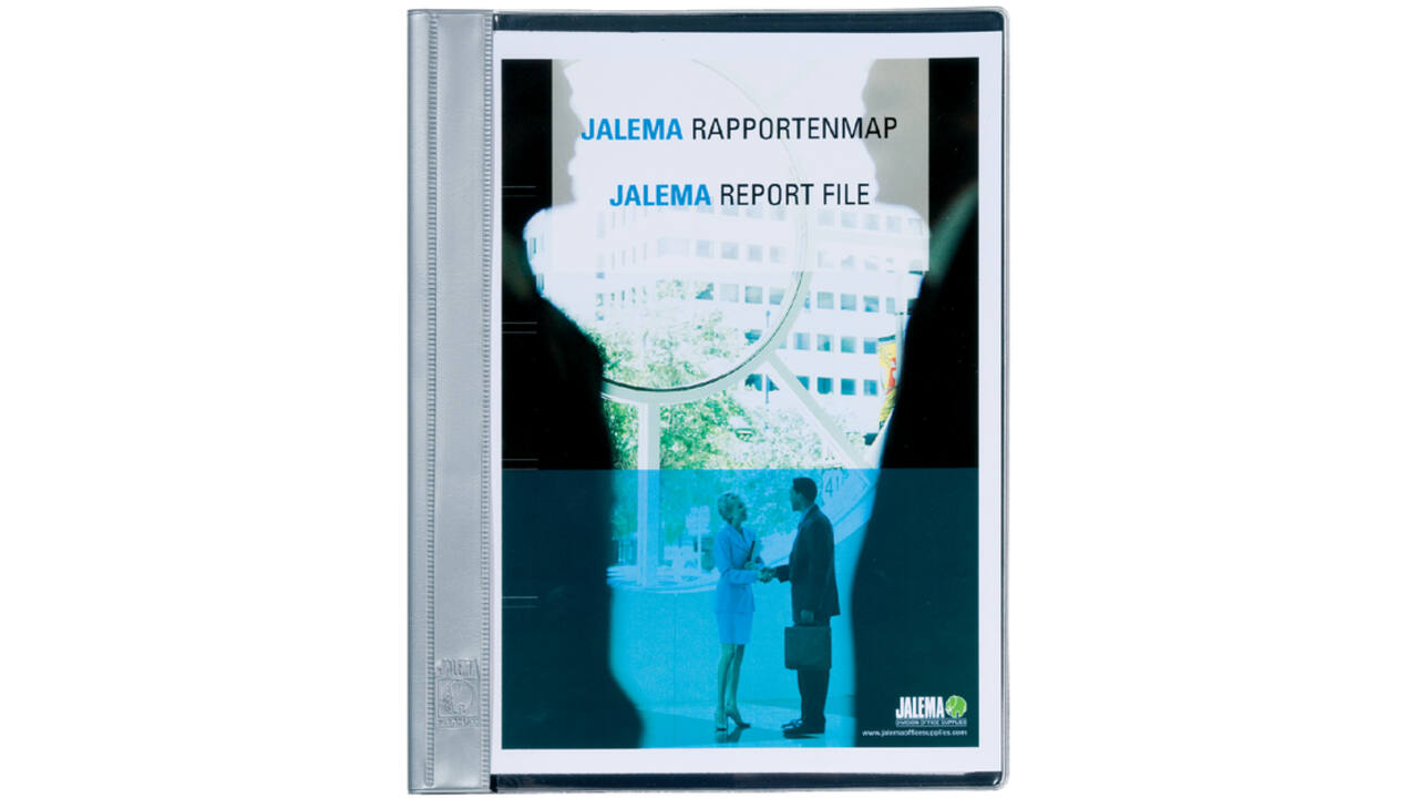 Rapportenmap Jalema A4 met snelhechter grijs