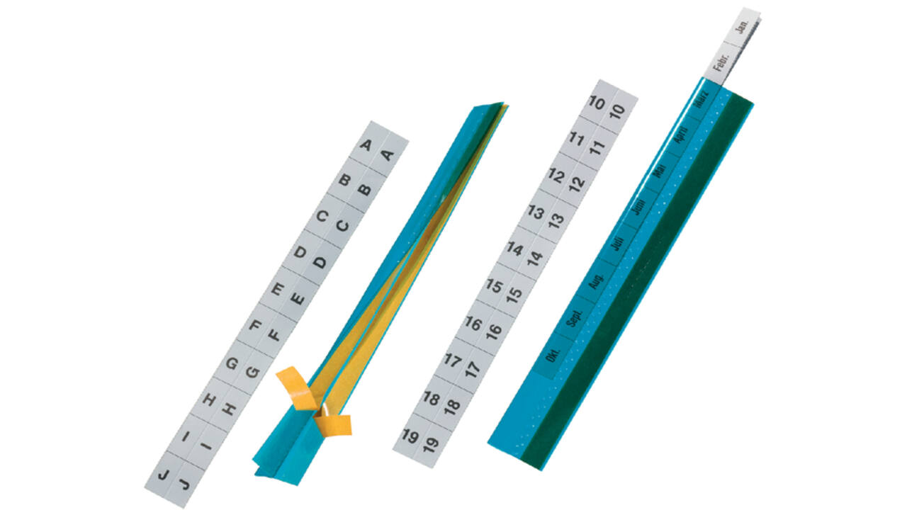 Tabstroken Durable zelfklevend glashelder 5x20cm