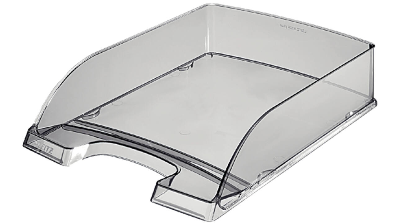 Brievenbak Leitz Plus A4 transparant rookglas