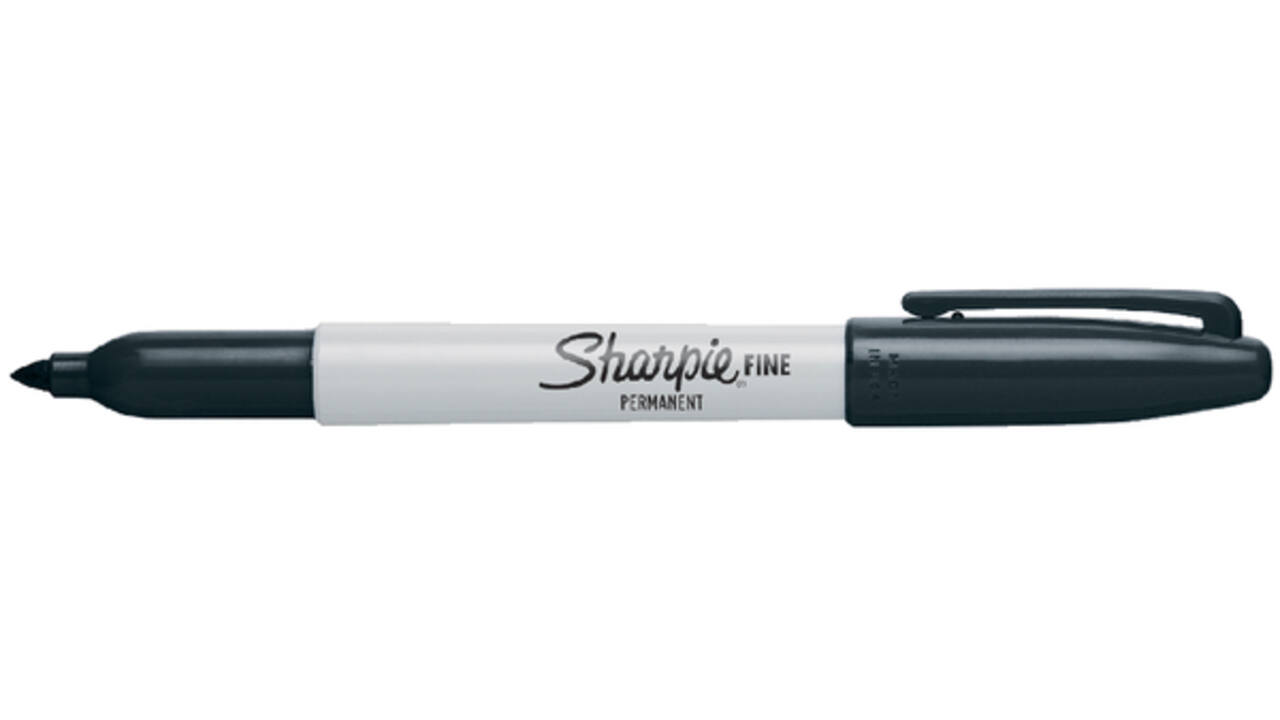 Viltstift Sharpie rond fijn zwart