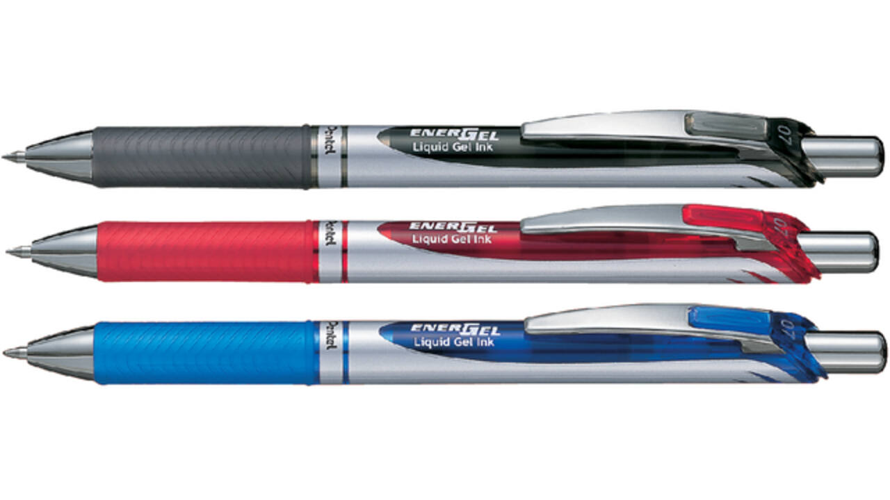 Gelschrijver Pentel BL77 Energel medium rood
