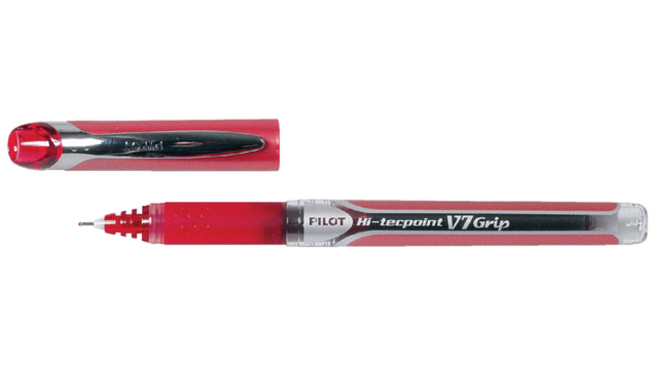Rollerpen PILOT Hi-Tecpoint Grip V7 medium rood