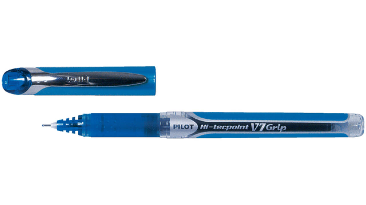 Rollerpen PILOT Hi-Tecpoint Grip V7 medium blauw