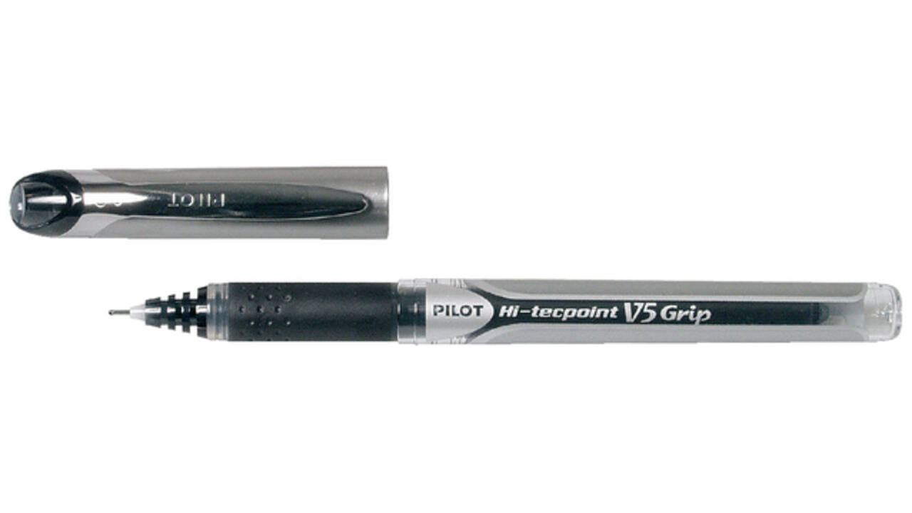 Rollerpen PILOT Hi-Tecpoint Grip V5 fijn zwart
