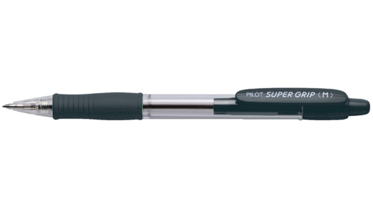Balpen PILOT Super Grip medium zwart