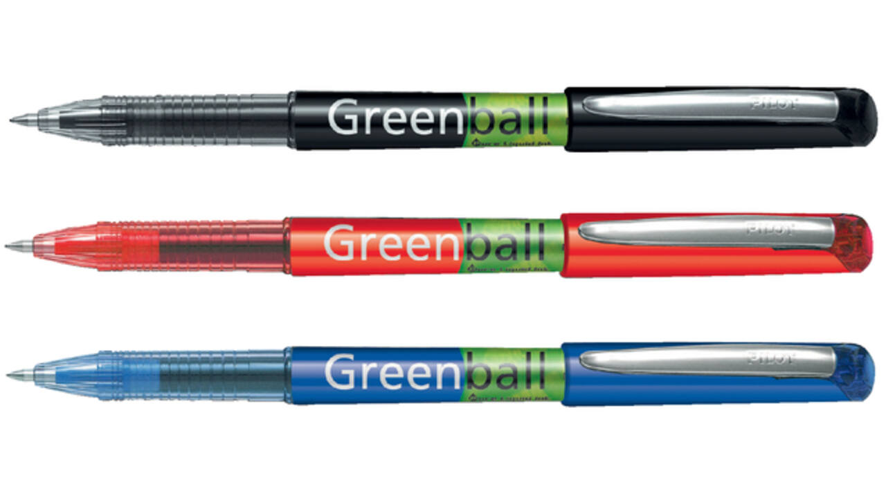 Rollerpen PILOT Greenball Begreen medium blauw