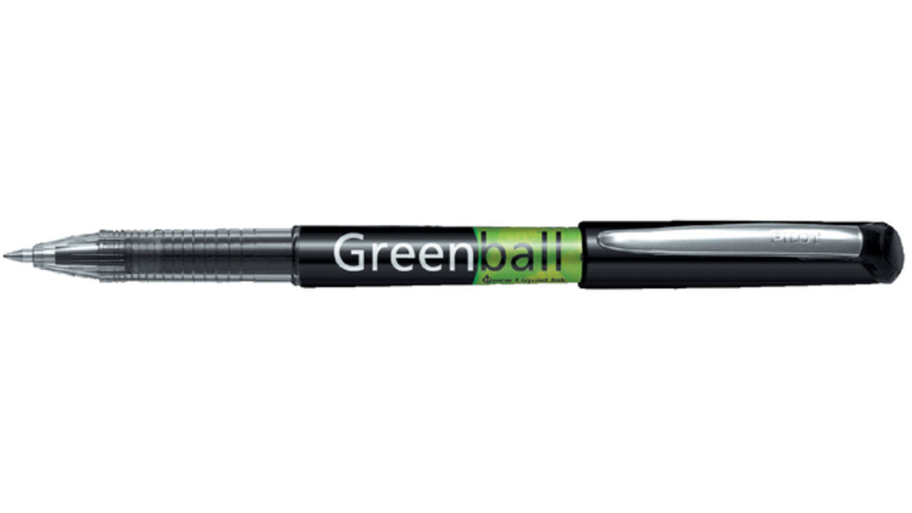 Rollerpen PILOT Greenball Begreen medium zwart