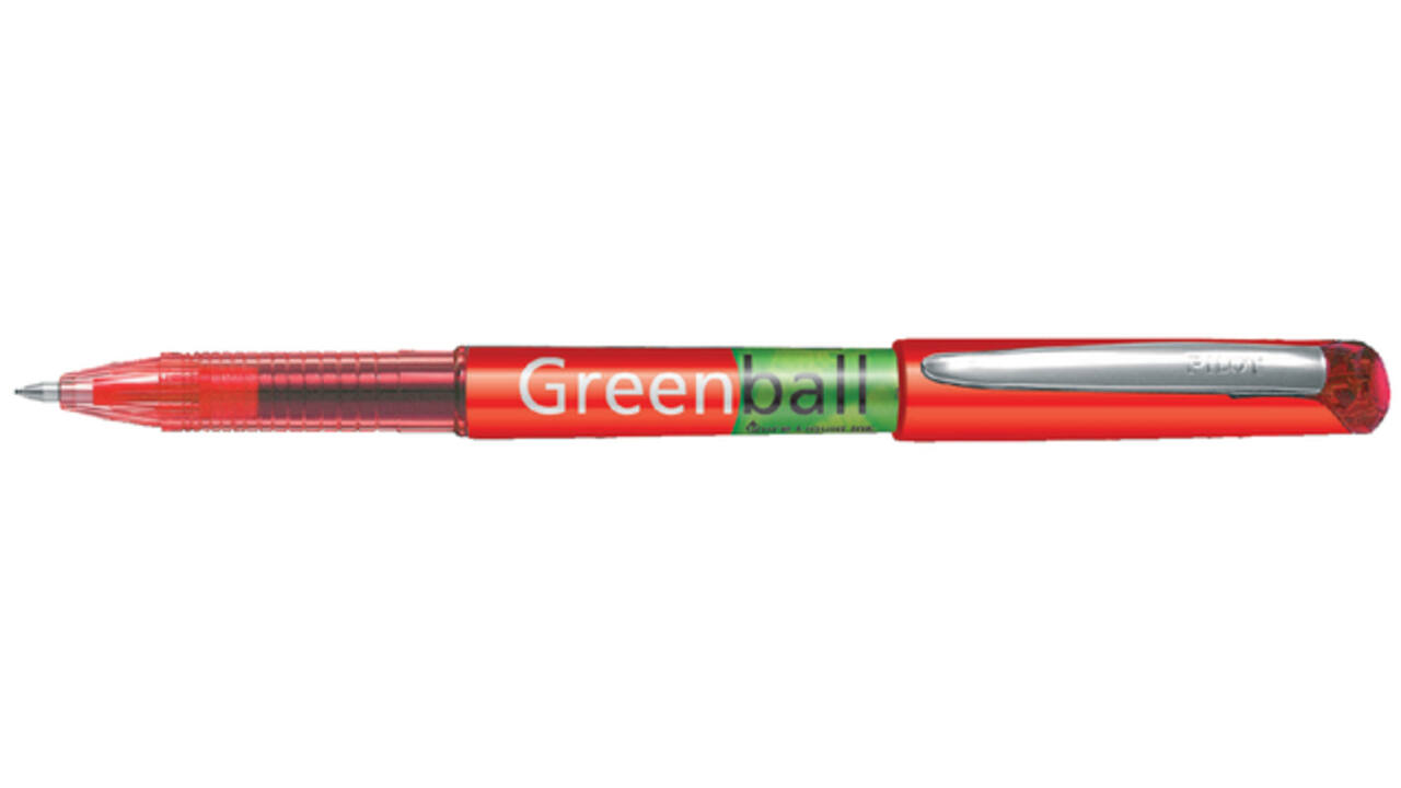 Rollerpen PILOT Greenball Begreen medium rood